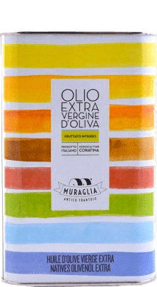 Olio Extra Vergine Fruttato Medio Lattina Arcobaleno Regenbogen Kanister Frantoio Muraglia 250ml - 1 L
