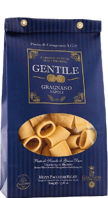 Pastificio Gentile Pasta di Gragnano IGP Mezzi Paccheri Rigati 500g