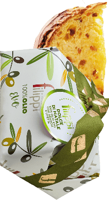Dolce di Natale 100% Olio Extra Vergine di Oliva mit Orangen und Rosinen Filippi 1kg