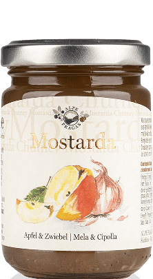 Apfel und Zwiebel Mostarda Alpe Pragas 160g