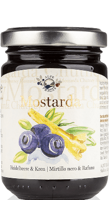 Heidelbeere und Kren Mostarda Alpe Pragas 160g