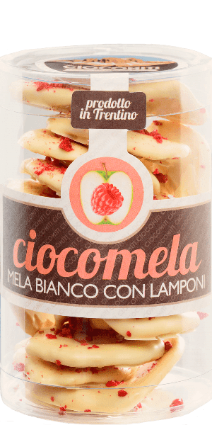 Ciocomela weißer Apfel mit Himbeere Ciocomiti