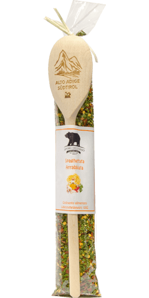 Spaghettata Arrabbiata + Kochlöffel Südtirol Sapori dell'Orso