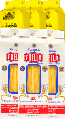 Martelli Kultpasta Set 3x Faella Spaghettoni 1kg + 3x Spaghetti 1kg