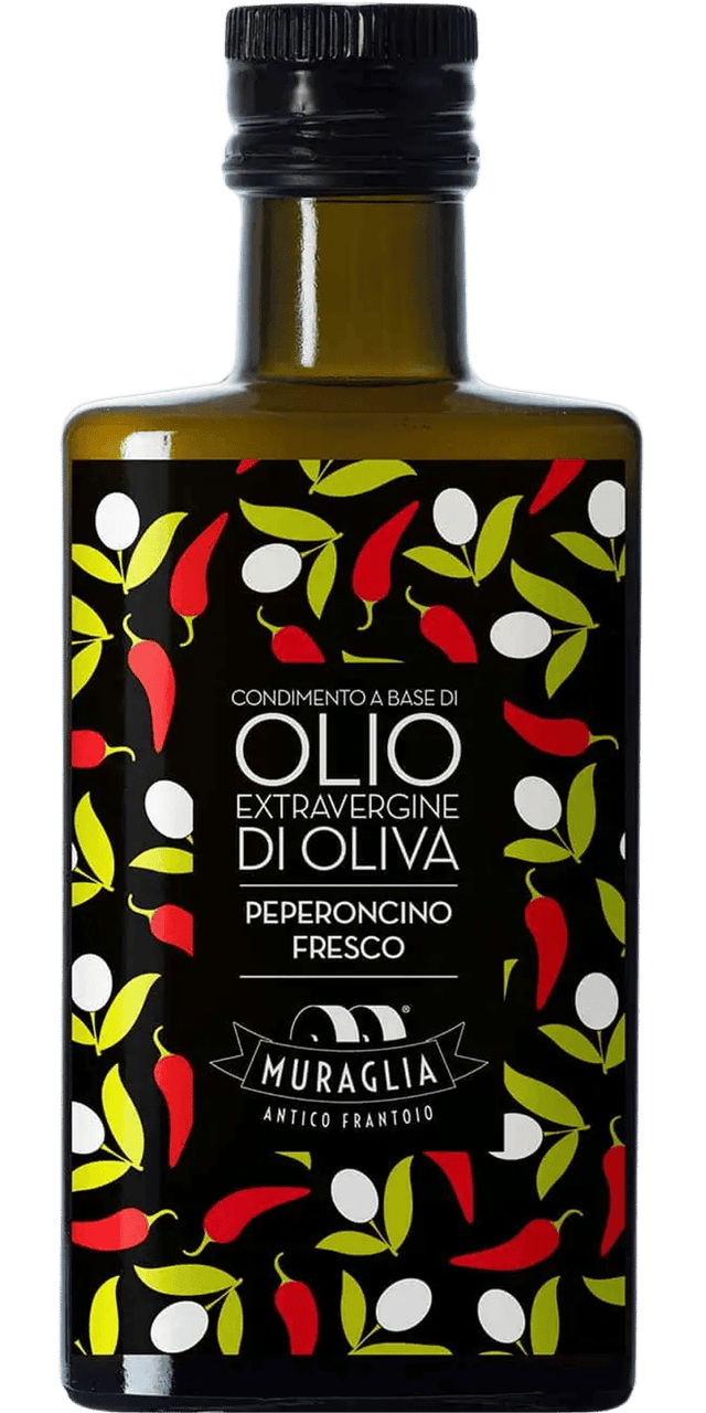 Natives Olivenöl Extra "Aromatico Peperoncino" mit Chilischoten - Frantoio Muraglia - 0,2 L