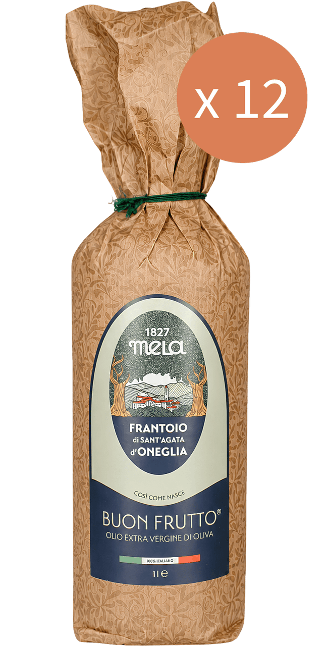 Sparpaktet 12 x 1L Buon Frutto Olio EVO - Frantoio di Sant'Agata - 12 L