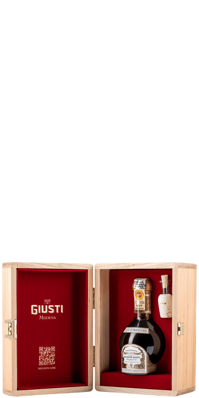 Aceto Balsamico Tradizionale Extravecchio DOP Holzbox - Giuseppe Giusti - 0,1 L