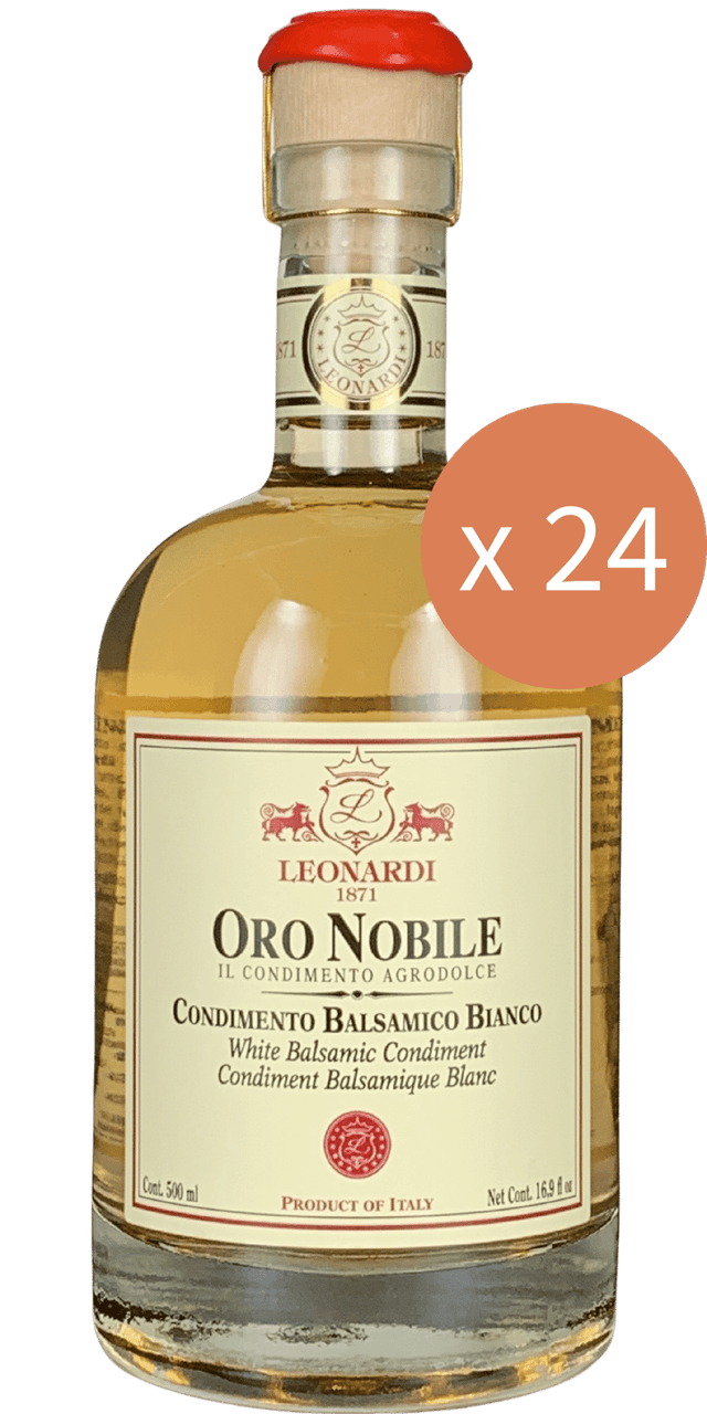 24er Sparpaket - Acetaia Leonardi Oro Nobile Condimento Balsamico Bianco 500ml - 12 L