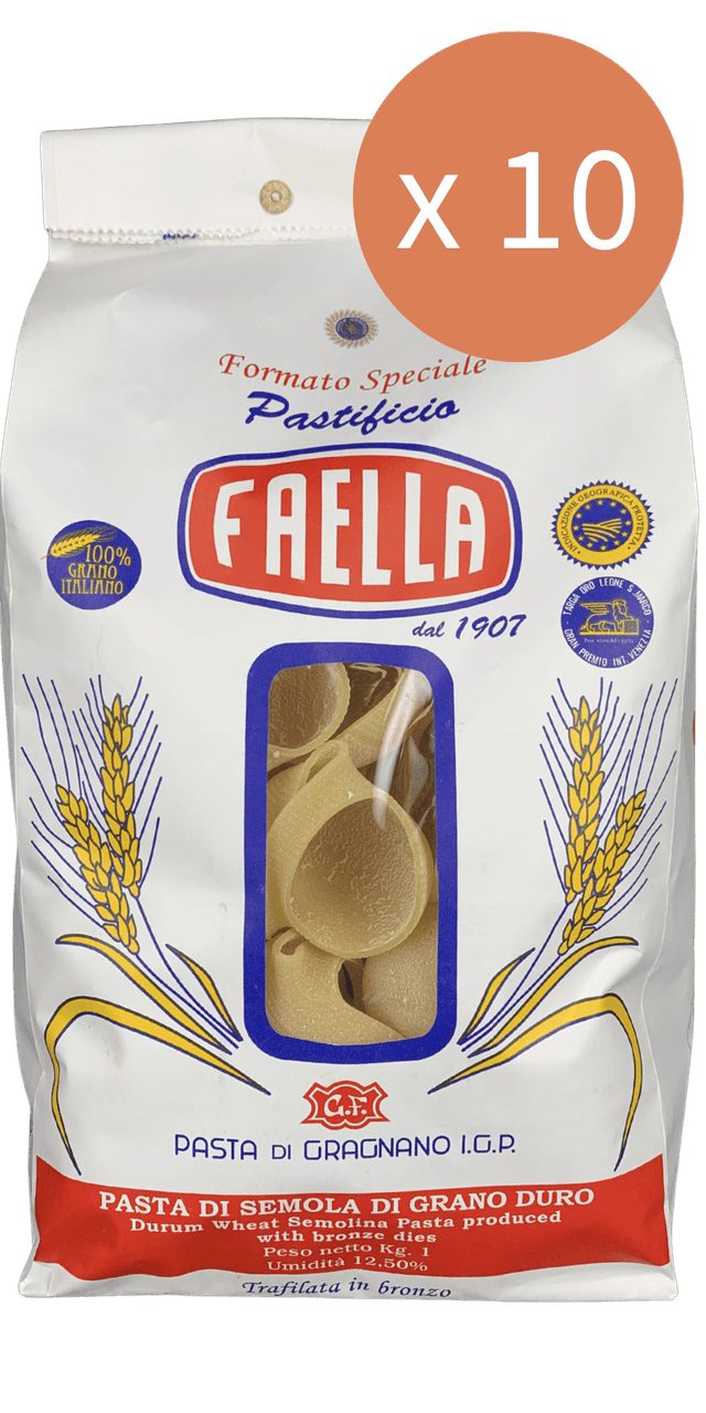 Lumaconi Sparpaket 10 x 1kg - Pastificio Faella Pasta di Gragnano IGP - 10 kg