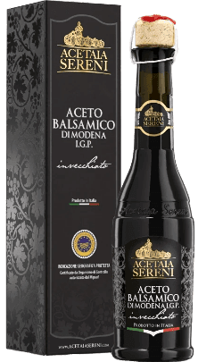 Aceto Balsamico di Modena IGP Invecchiato Etichetta Nera Acetaia Sereni - 0,25 L