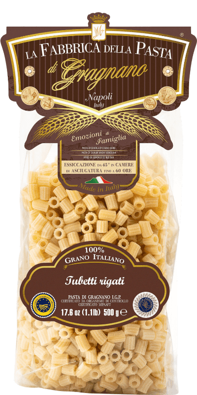 E' Tubetti Rigati IGP 500g La Fabbrica della Pasta Pasta di Gragnano