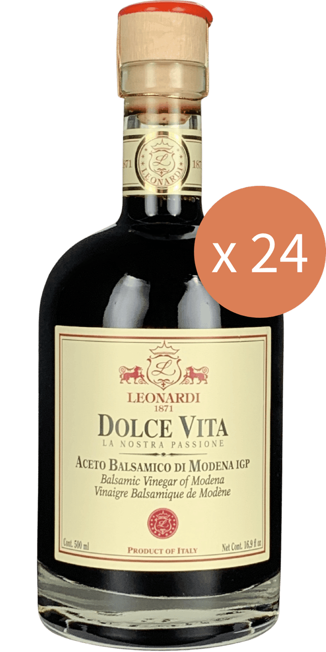24er Sparpaket - Acetaia Leonardi Dolce Vita Aceto Balsamico di Modena IGP 500ml