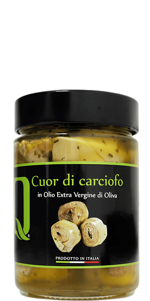 Artischocken-Herzen in Ex. Nat. Olivenöl - Quattrociocchi - 320 g Artischocken-Herzen in Ex. Nat. Olivenöl - Quattrociocchi - 320 g