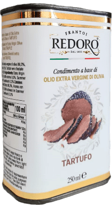 Frantoi Redoro Condimento a base di Olio Extra Vergine con Tartufo - mit Trüffel - 0,25 L Frantoi Redoro Condimento a base di Olio Extra Vergine con Tartufo - mit Trüffel - 0,25 L