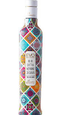 Olio Extra Vergine di Oliva Fruttato Medio Flasche Motiv Scacchi Lamantea 500ml - 0,5 L Olio Extra Vergine di Oliva Fruttato Medio Flasche Motiv Scacchi Lamantea 500ml - 0,5 L