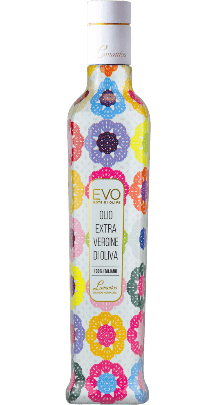 Olio Extra Vergine di Oliva Fruttato Medio Flasche Motiv Uncinetto Lamantea 500ml - 0,5 L Olio Extra Vergine di Oliva Fruttato Medio Flasche Motiv Uncinetto Lamantea 500ml - 0,5 L