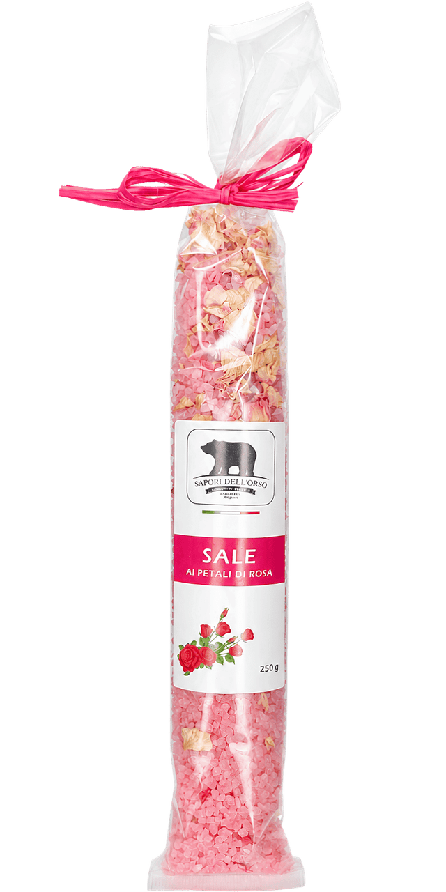 Sale ai Petali di Rosa Rosenblüten-Salz Sapori dell'Orso - 250 g Sale ai Petali di Rosa Rosenblüten-Salz Sapori dell'Orso - 250 g