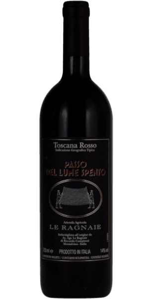 Brunello di Montalcino Passo del Lume Spento DOCG Le Ragnaie - 0,75 L / 2019 Brunello di Montalcino Passo del Lume Spento DOCG Le Ragnaie - 0,75 L / 2019