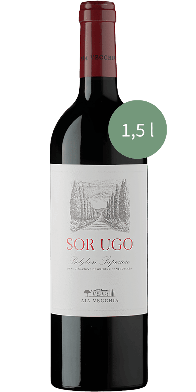 Sor Ugo Bolgheri Rosso Superiore DOC Aia Vecchia - 1,5 L / 2022 Sor Ugo Bolgheri Rosso Superiore DOC Aia Vecchia - 1,5 L / 2022