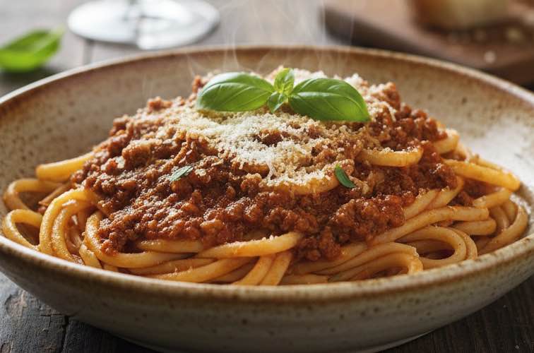 Bucatini al Ragù Klassiker der Küche mit besonderer Pasta