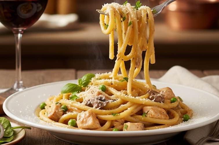 Bucatini alla Caruso elegantes Pastagericht