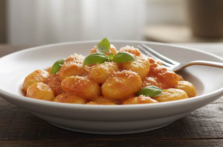 Gnocchi Aurora italienisches Pastagericht