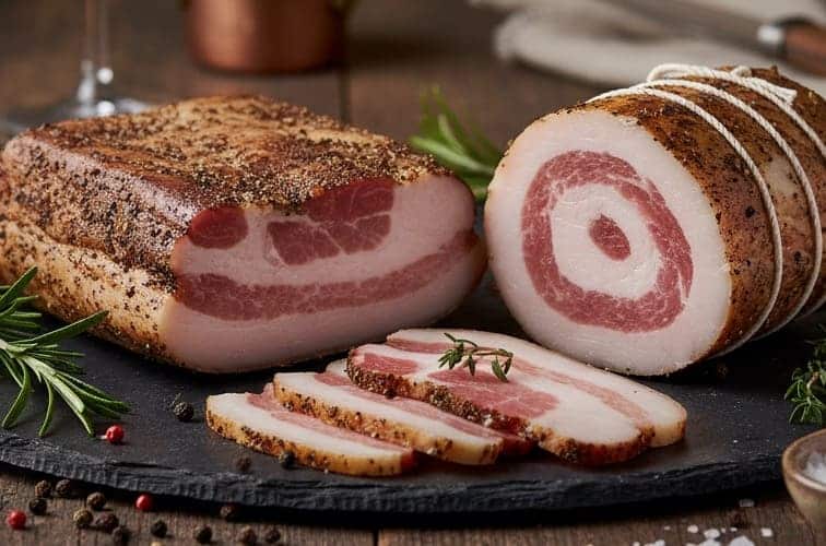 Guanciale oder Pancetta