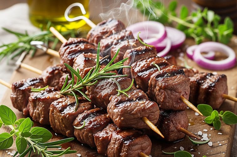 Arrosticini vom Lamm italienischer Art