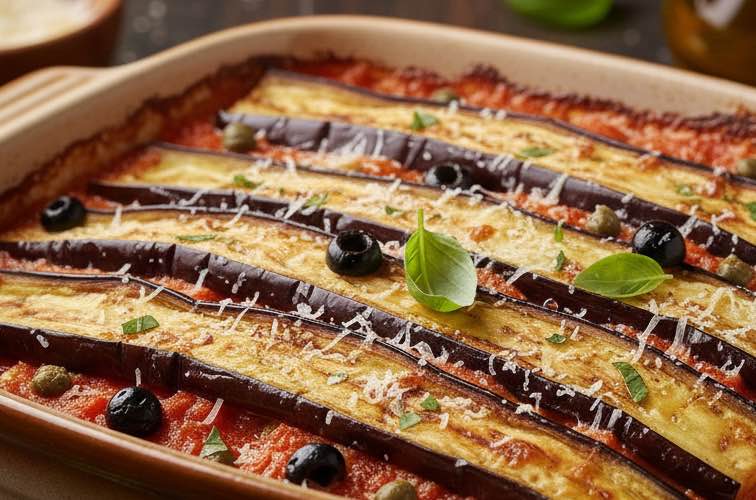 Melanzane siciliana ein aromatisches Gericht