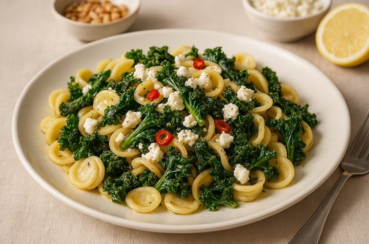 Pasta-mit-Gruenkohl-und-Feta-Beitragsbild