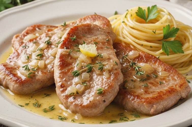 Scaloppine al Vino Bianco ein leichtes, aromatisches Gericht