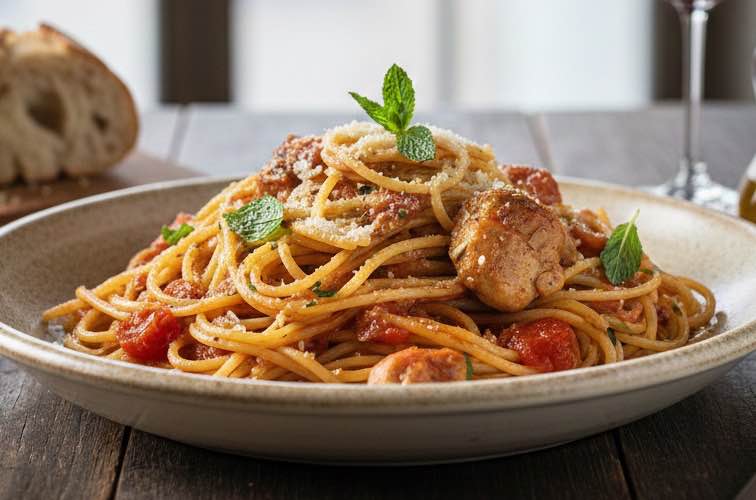 Spaghetti alla Foriana ein Gericht aus Neapel