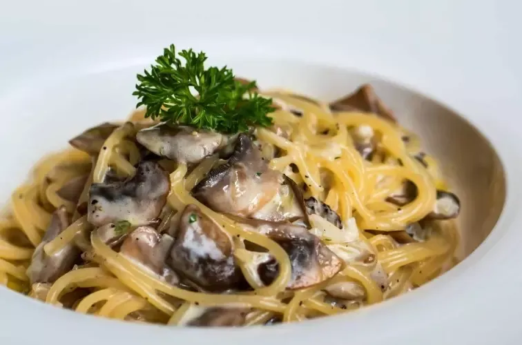 Spaghetti mit Champignons Titelbild