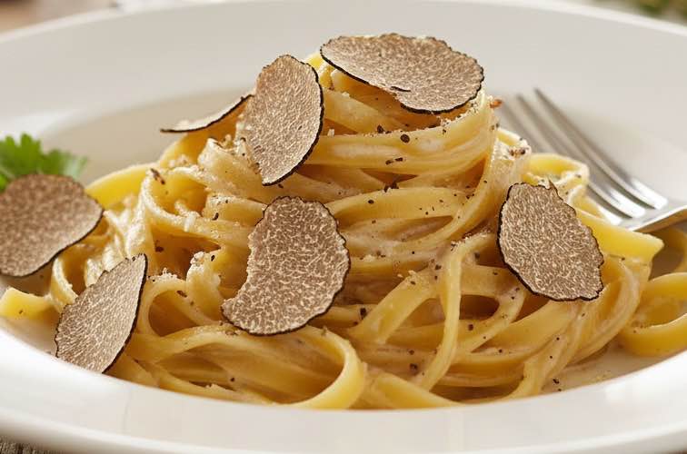 Tagliatelle Tartufo ein luxuriöses Gericht