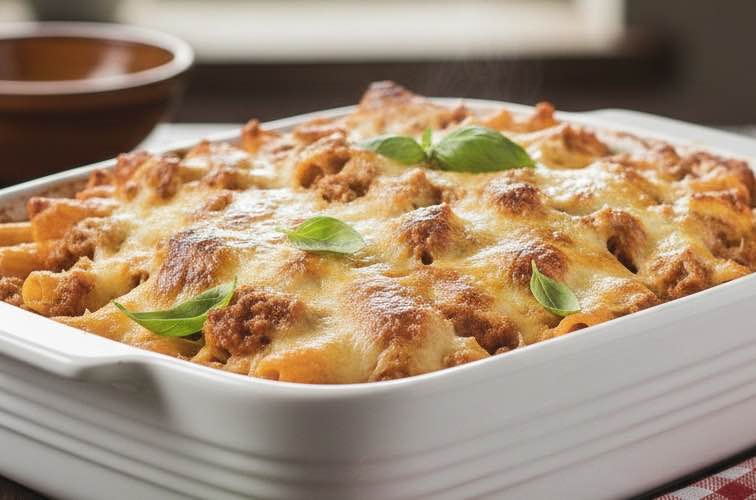 Ziti al Forno ein klassisches Ofengericht