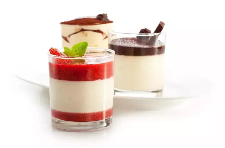 Panna Cotta im Glas