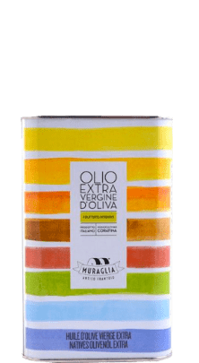 Frantoio Muraglia Olio Extra Vergine Fruttato Medio Lattina Arcobaleno Regenbogen Kanister