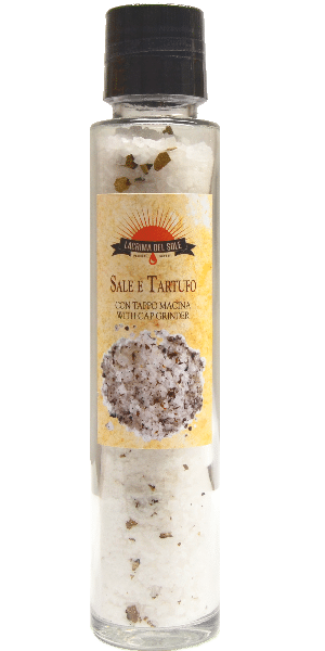 Lacrima del Sole La Rocca Sale e tartufo (Salz mit Trüffel) tappo macino
