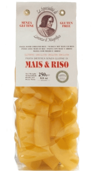 Lorenzo il Magnifico Paccheri mit Mais und Reis - glutenfrei