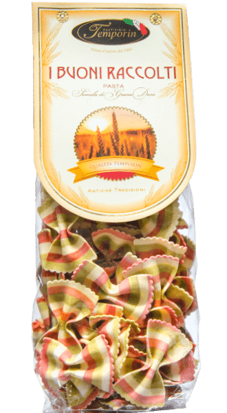 Pastificio Temporin Farfalle Tricolore Italia 250g