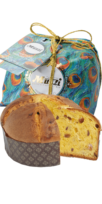 Muzzi Panettone Marrons Glacés mit kandierten Kastanien 750g