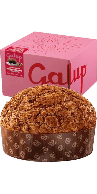 Galup Panettone Gran Galup Amaretto, Pfirsich und Schokolade 750g