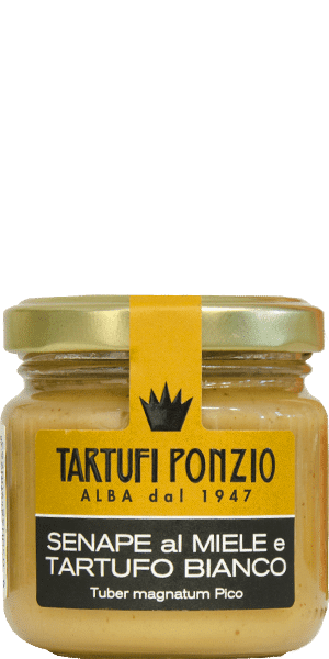 Tartufi Ponzio Senf mit Honig und weißem Trüffel 100g