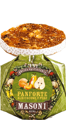 Panforte Albicocche e Pere Aprikosen und Birnen Masoni 250g