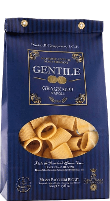 Pastificio Gentile Pasta di Gragnano IGP Mezzi Paccheri Rigati 500g