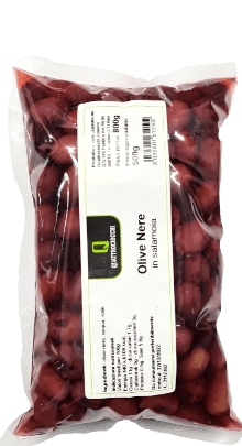 Quattrociocchi Olive Nere in Salamoia 500g