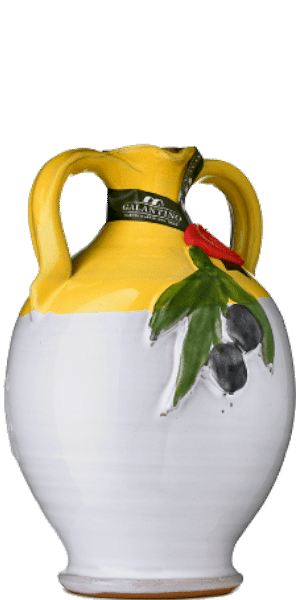 Frantoio Galantino Olio Extra Vergine di Oliva Tonkrug Cincinnati Keramikflasche 500ml