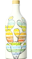 Antico Frantoio Muraglia Keramikflasche Extra Natives Olivenöl im Tonkrug POP ART 'Fico D'India' 500ml
