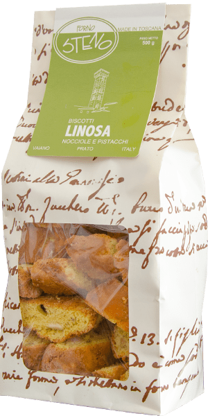 Forno Steno Biscotti Linosa Haselnuss Pistazie Made in Toscana 500g