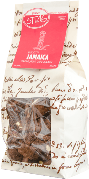 Forno Steno Biscotti Jamaica Schokolade und Rum Made in Toscana 500g